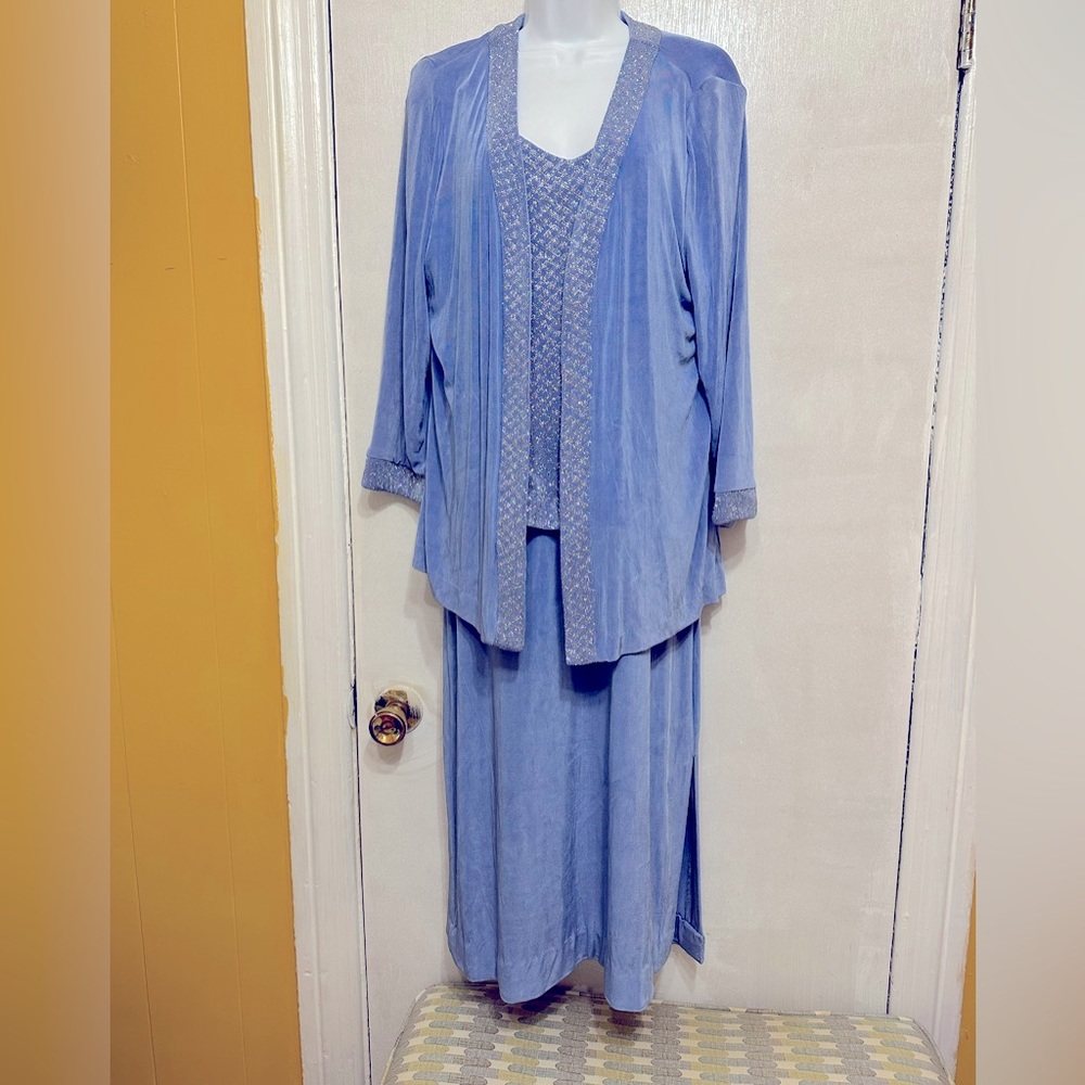 Beautiful two-piece jacket and dress size 16 by Alex Evenings